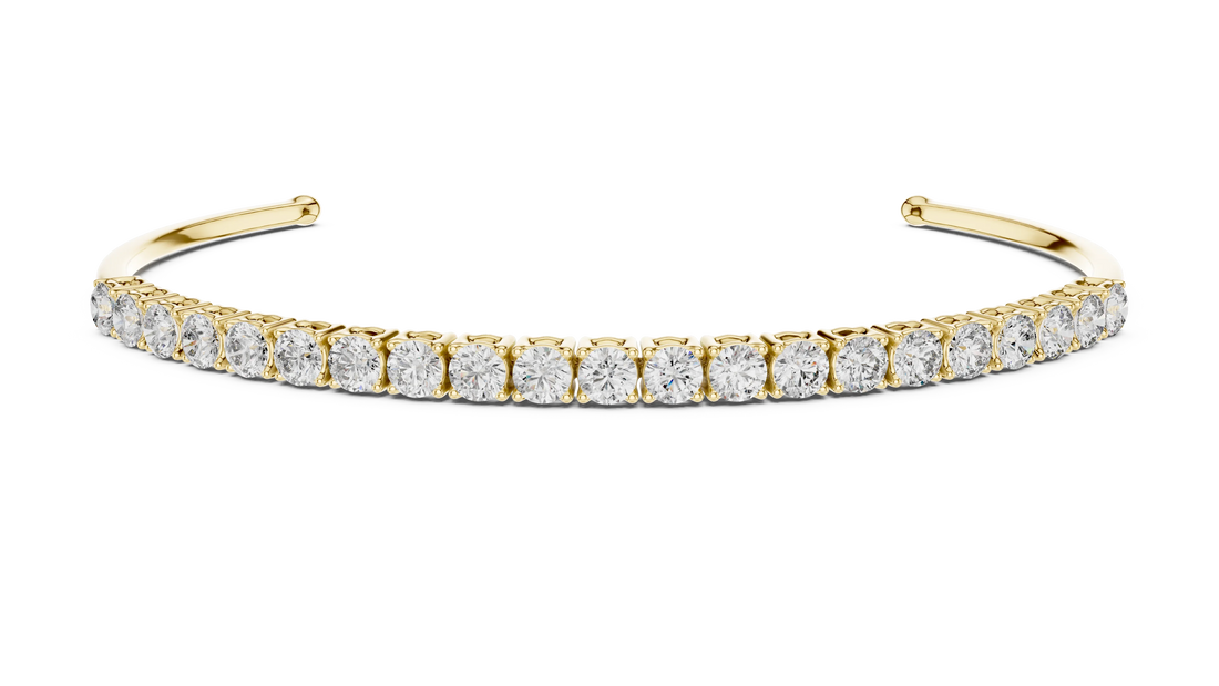 Celeste Curve Diamond Cuff Bracelet