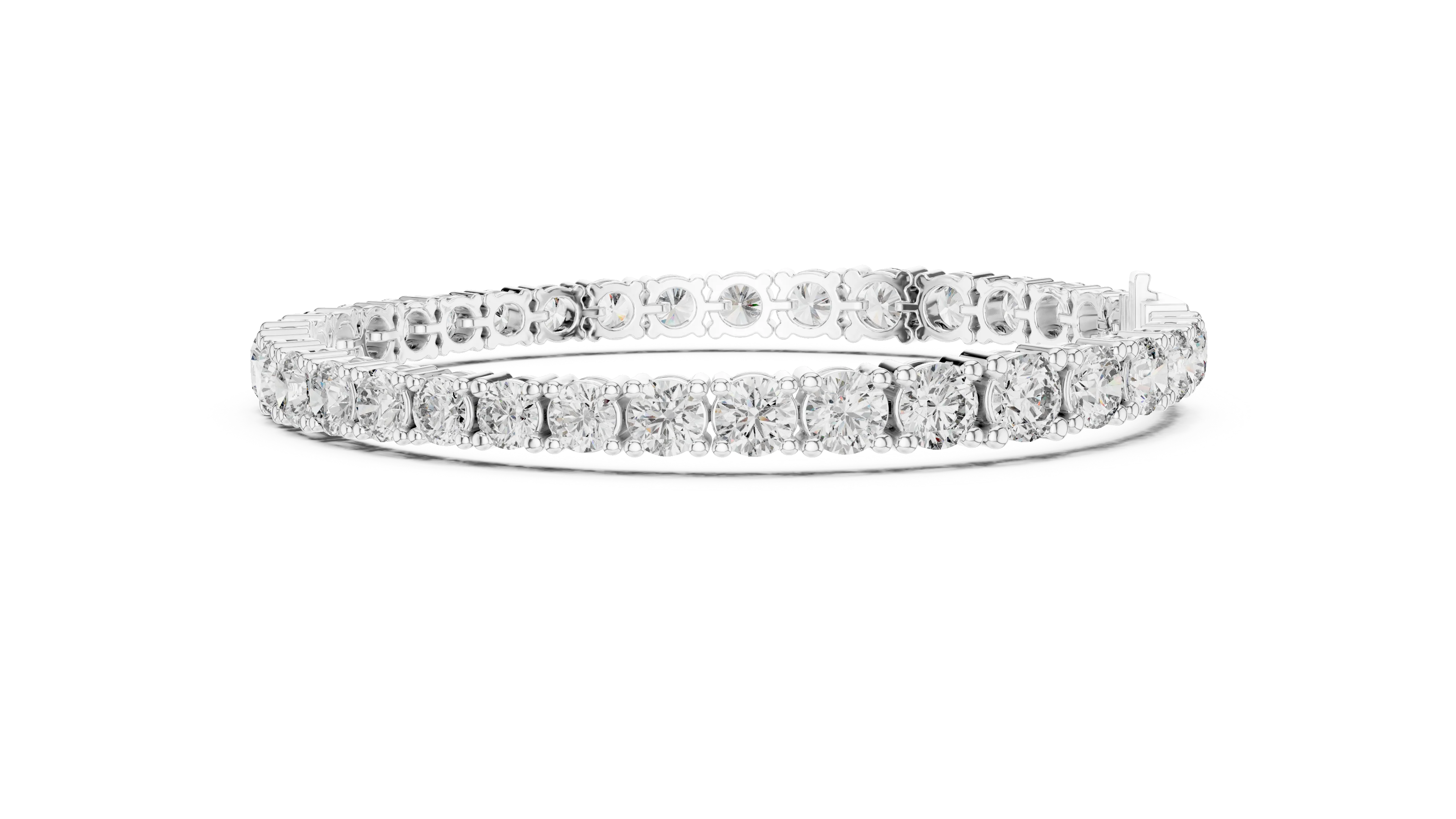 Golden Radiance Diamond Tennis Bracelet