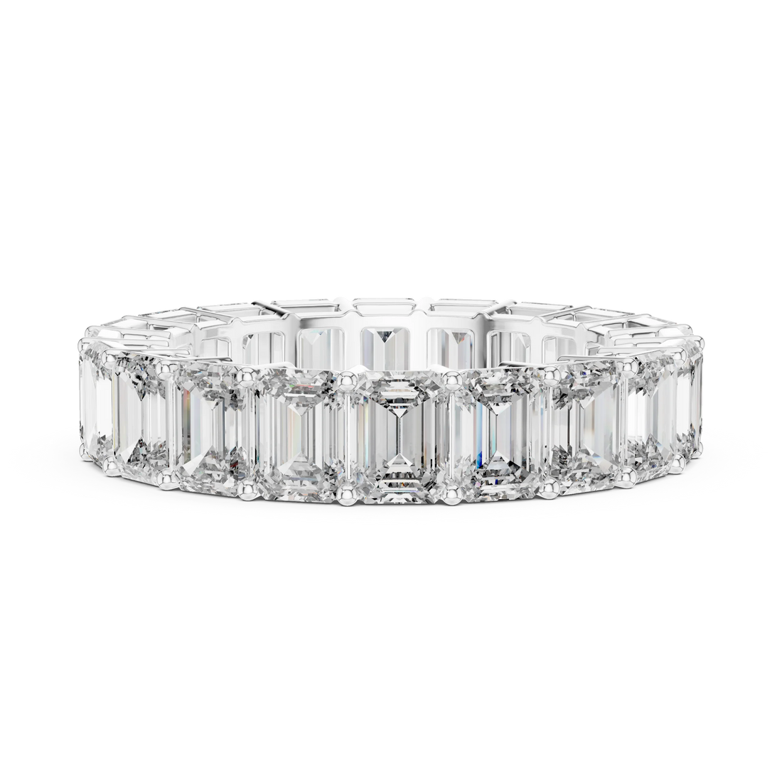 Emerald Cut Diamond Eternity Band