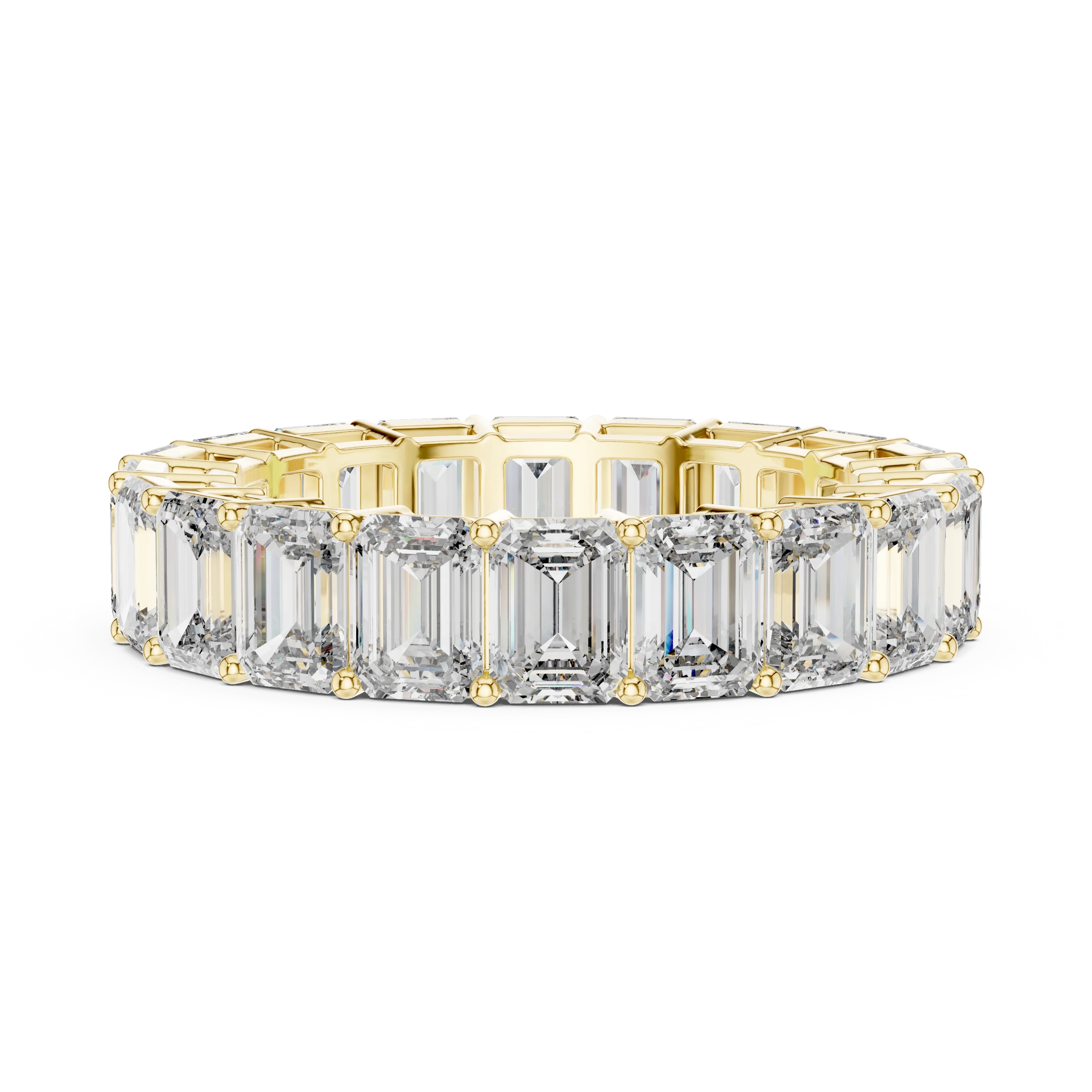 Emerald Cut Diamond Eternity Band