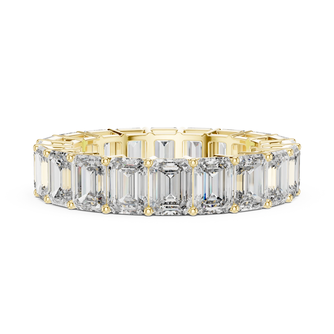 Emerald Cut Diamond Eternity Band