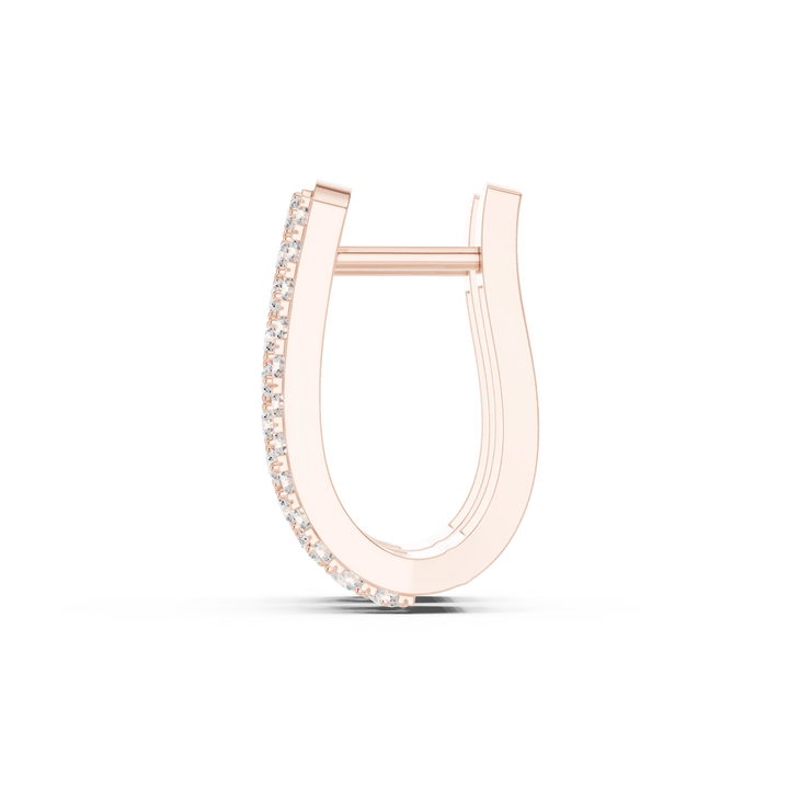 Radiant Trinity Diamond Huggie Hoops