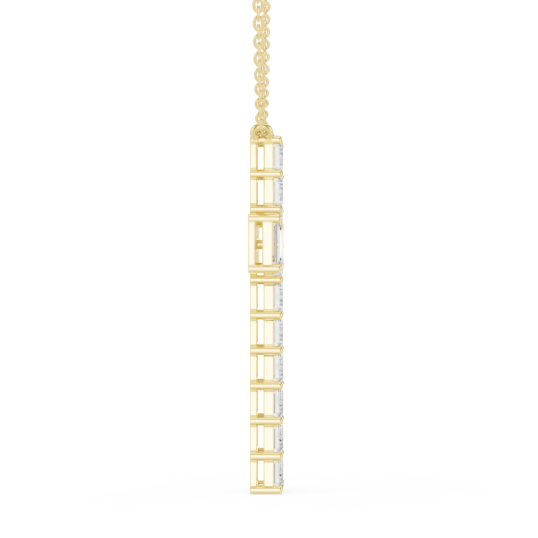 Eternal Faith Diamond Cross Pendant Necklace