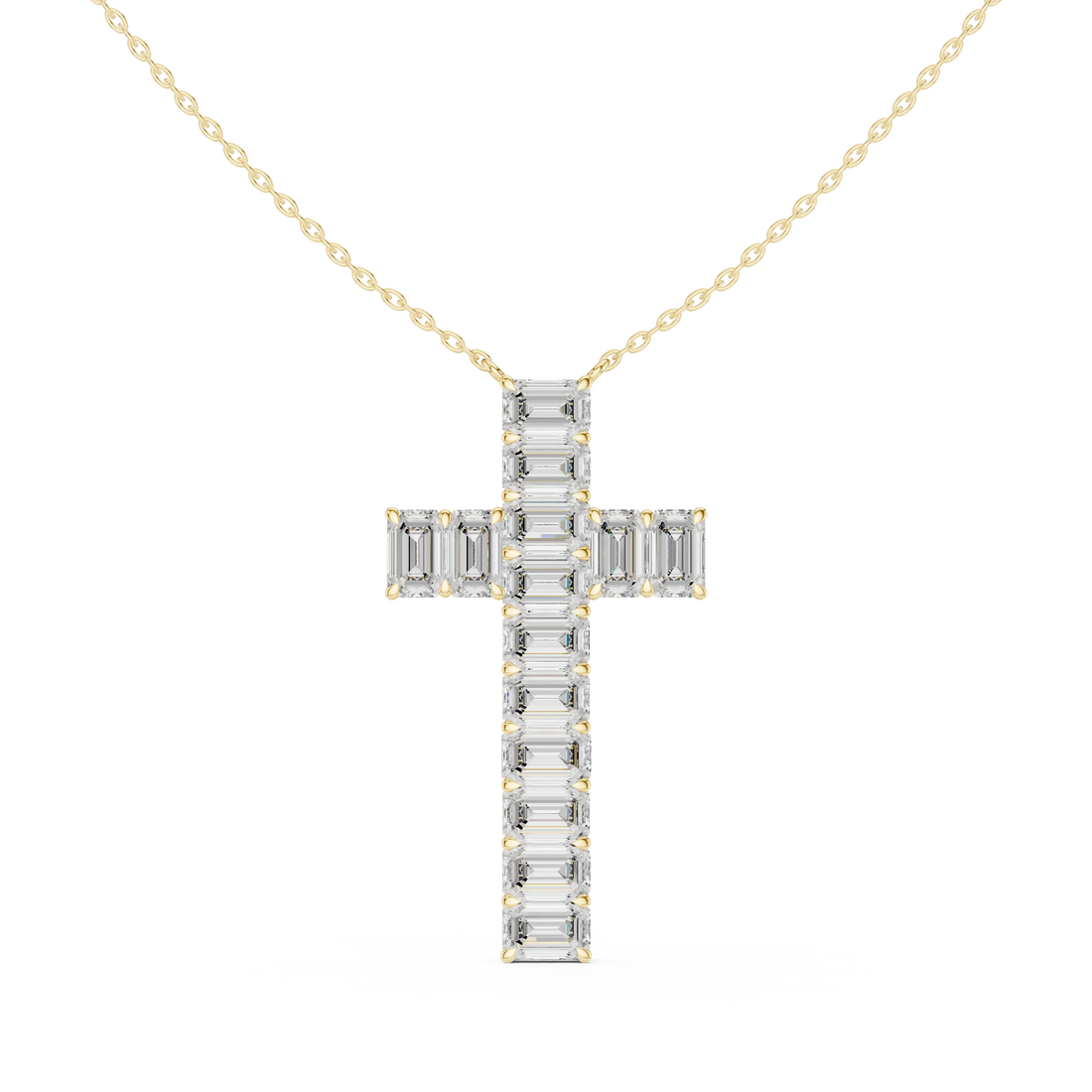 Eternal Faith Diamond Cross Pendant Necklace