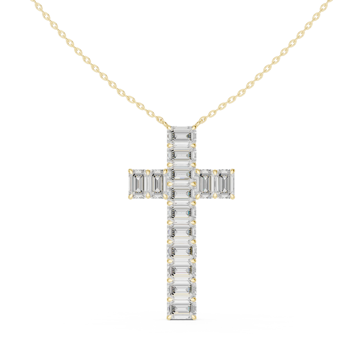 Eternal Faith Diamond Cross Pendant Necklace