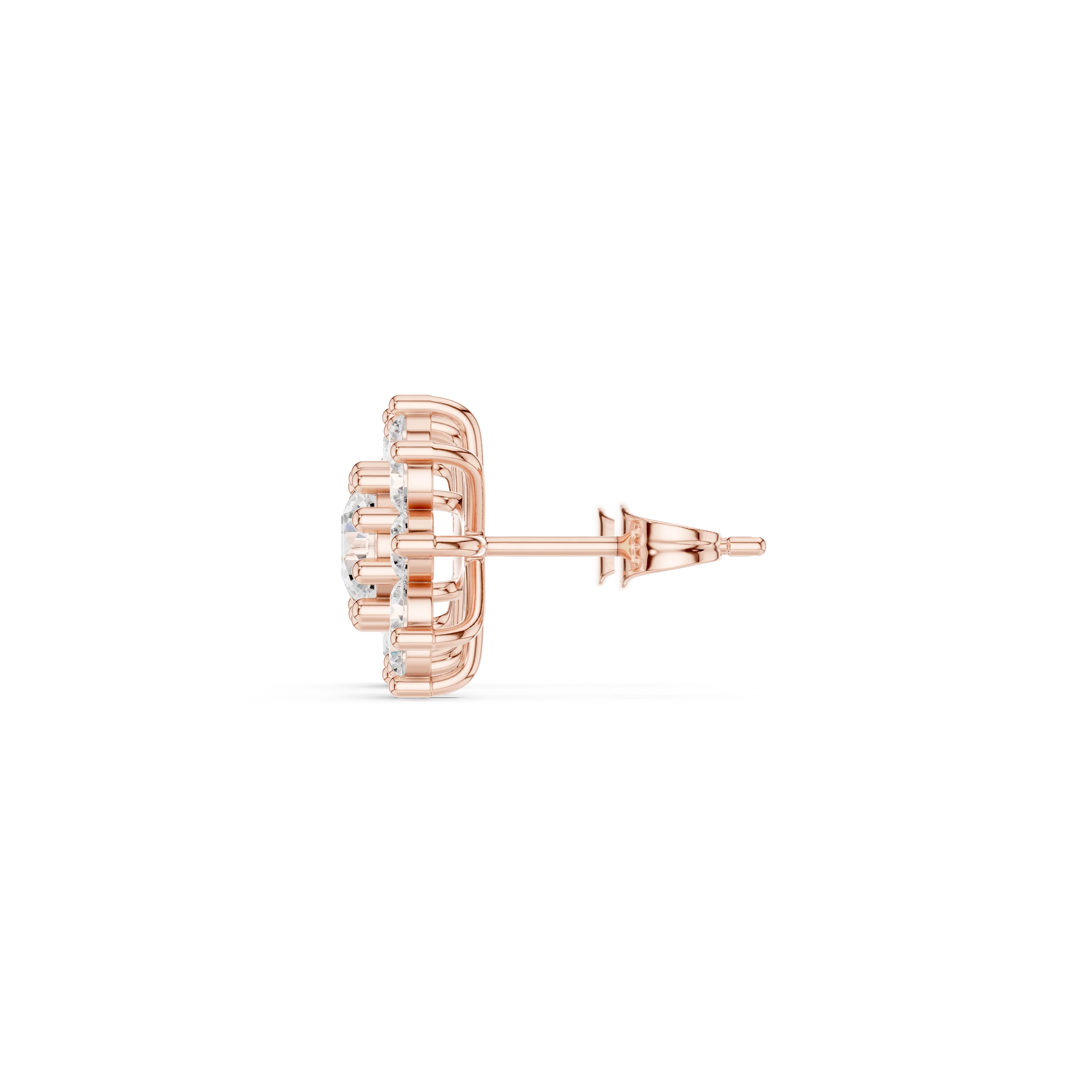 Bloom Radiance Diamond Cluster Stud Earrings