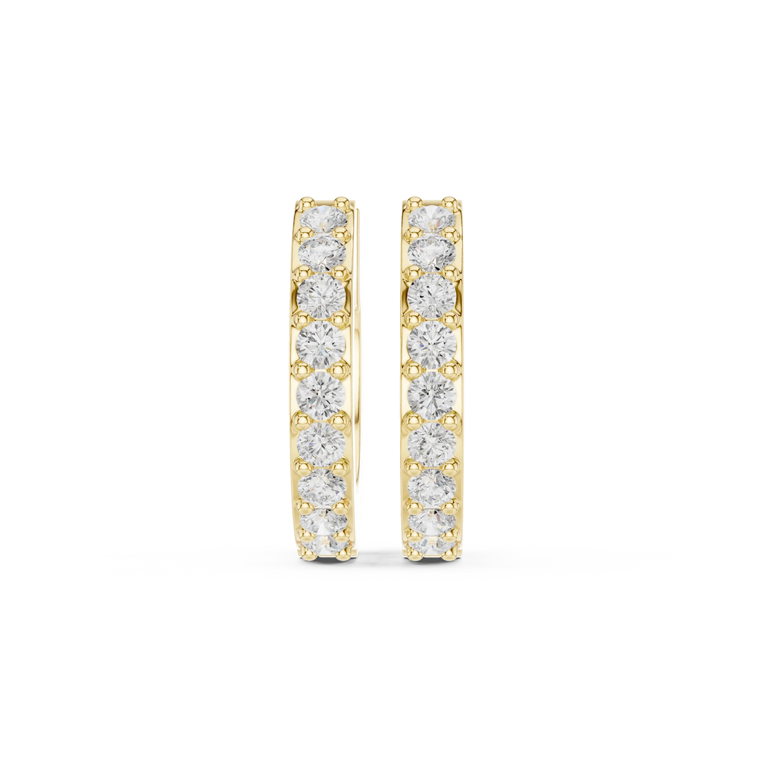 Luna Luxe Diamond Huggie Hoop Earrings