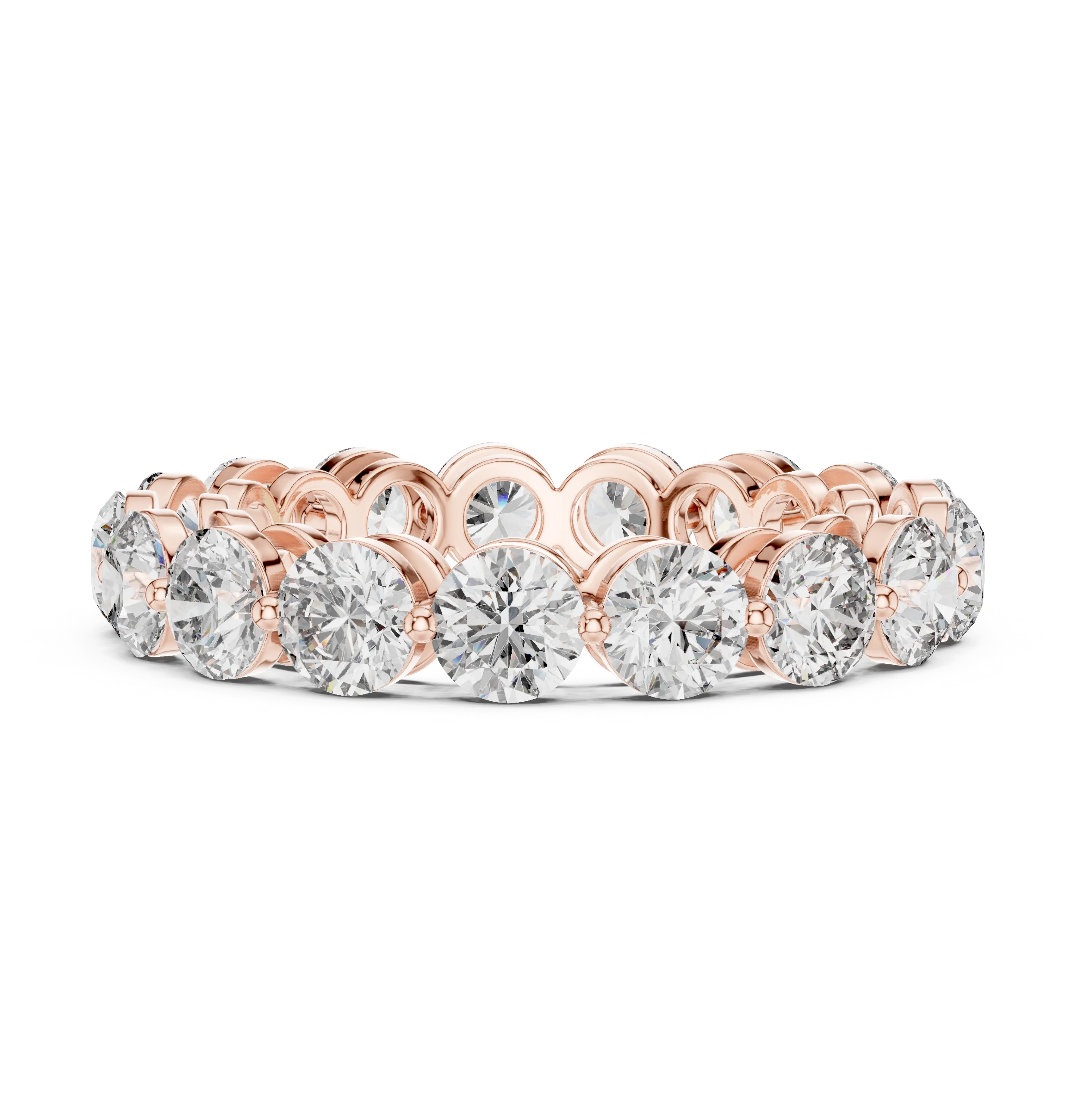 Round Cut Diamond Eternity Band