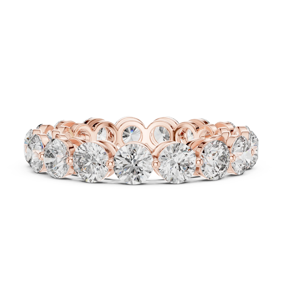 Round Cut Diamond Eternity Band