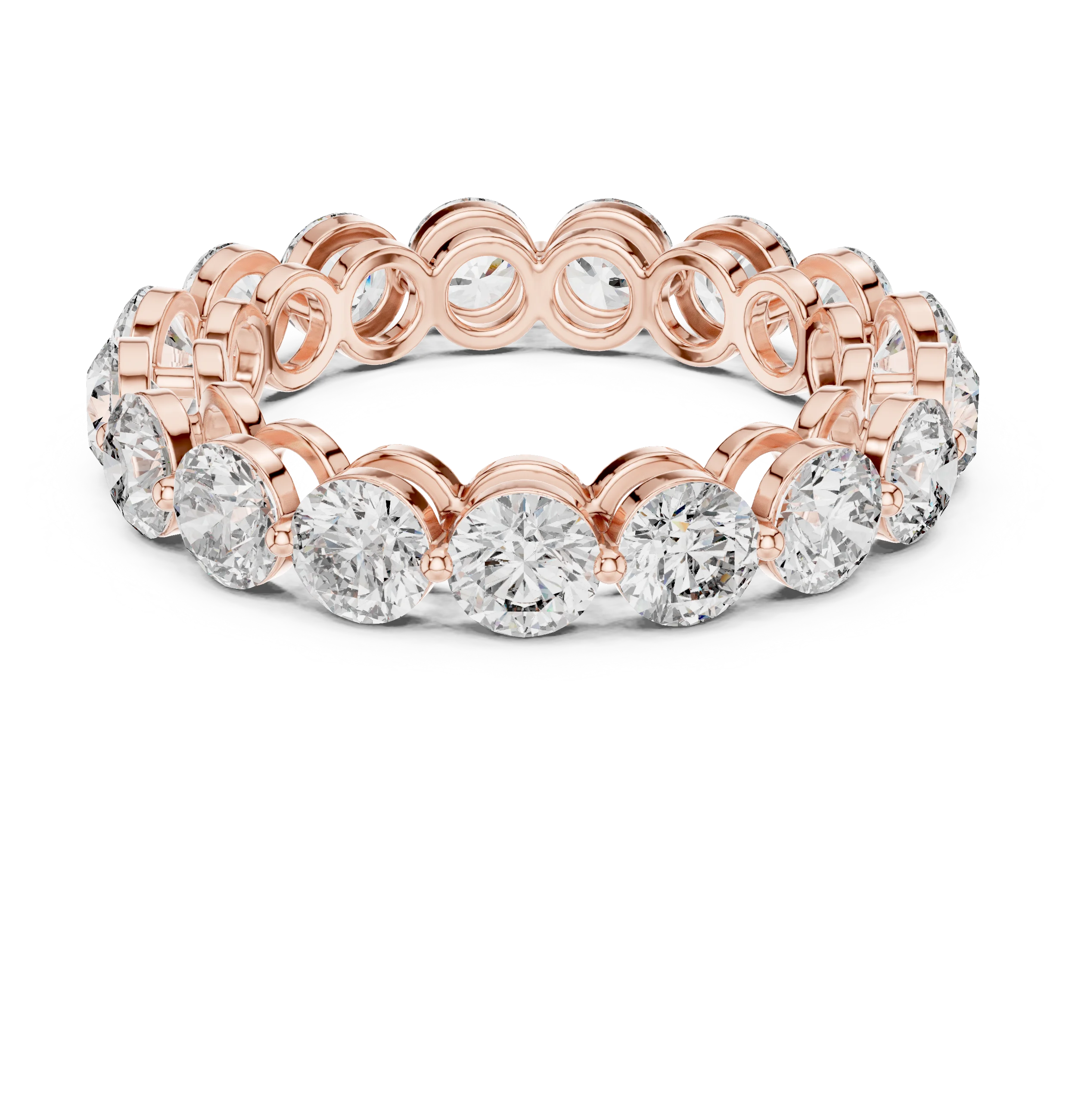 Round Cut Diamond Eternity Band