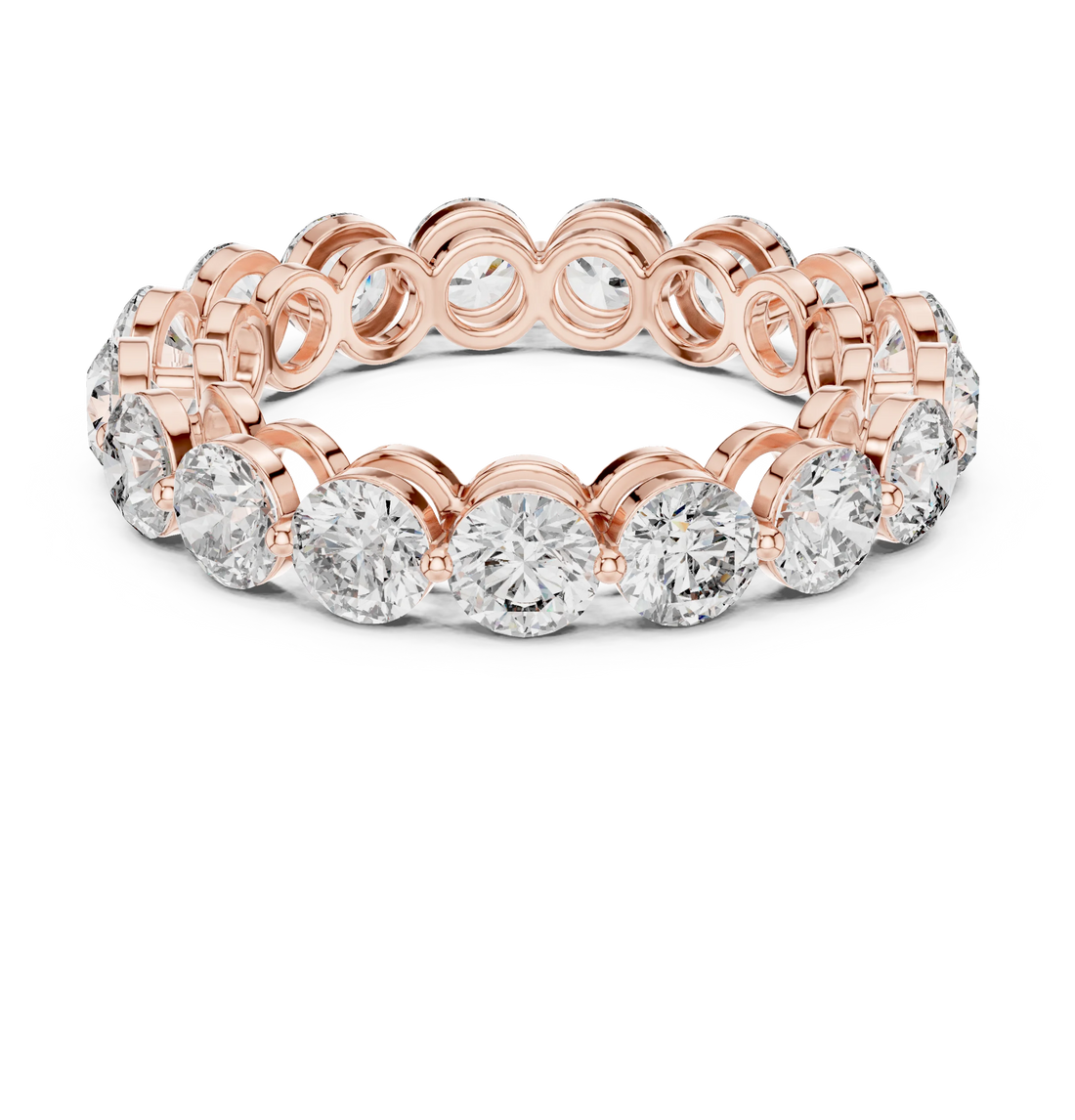 Round Cut Diamond Eternity Band