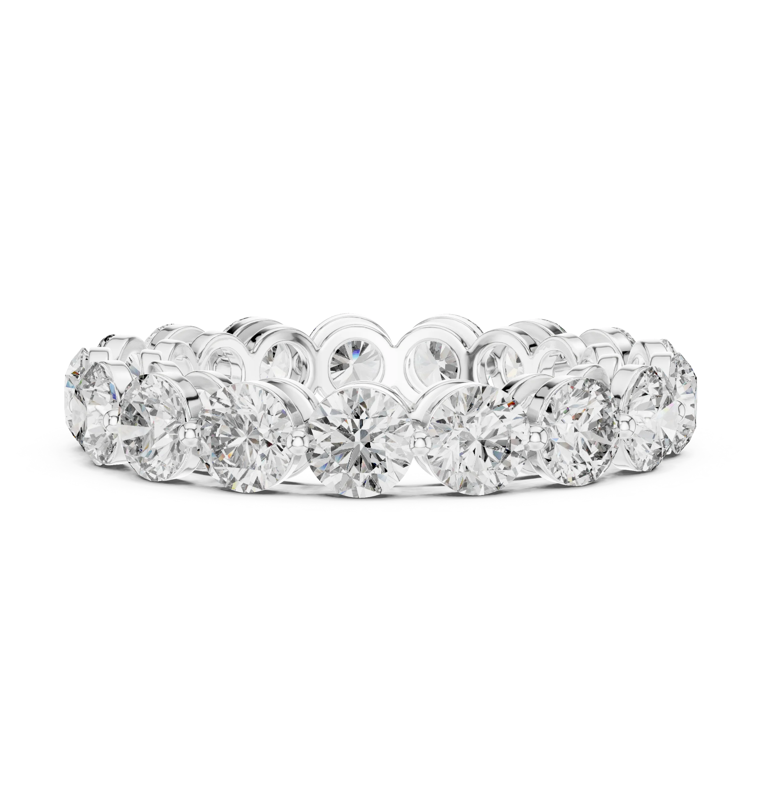 Round Cut Diamond Eternity Band