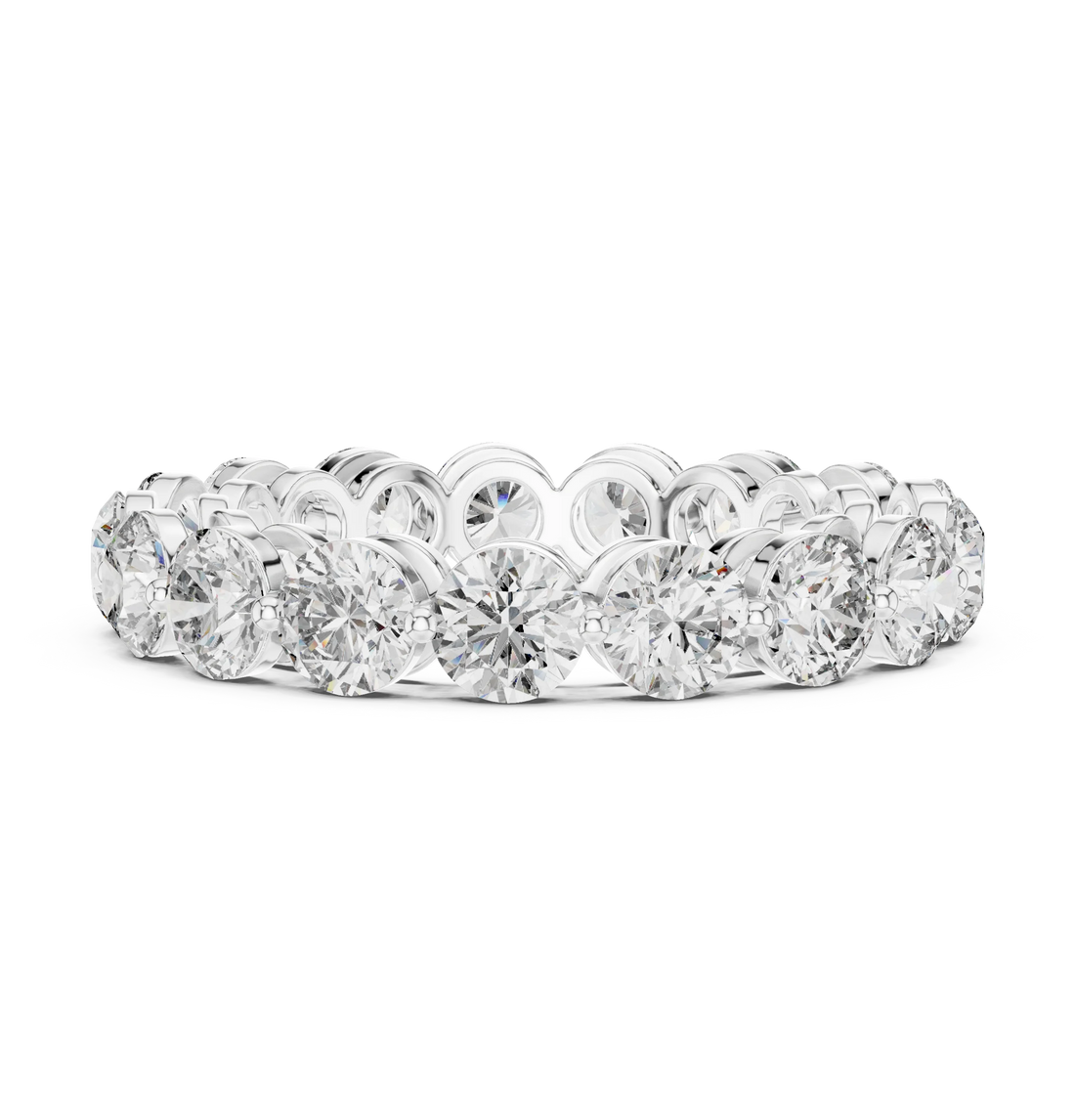 Round Cut Diamond Eternity Band