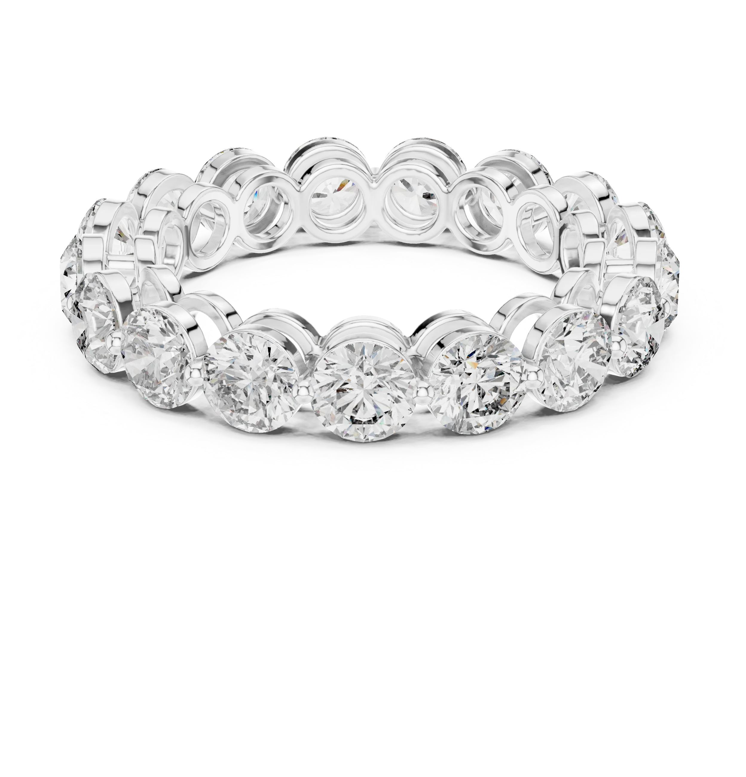 Round Cut Diamond Eternity Band