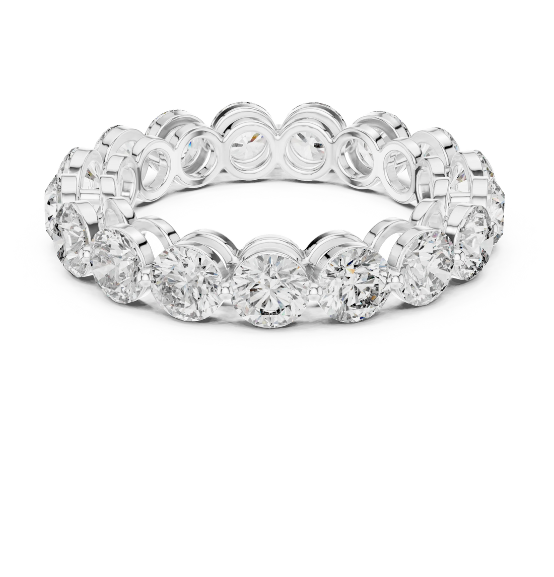 Round Cut Diamond Eternity Band