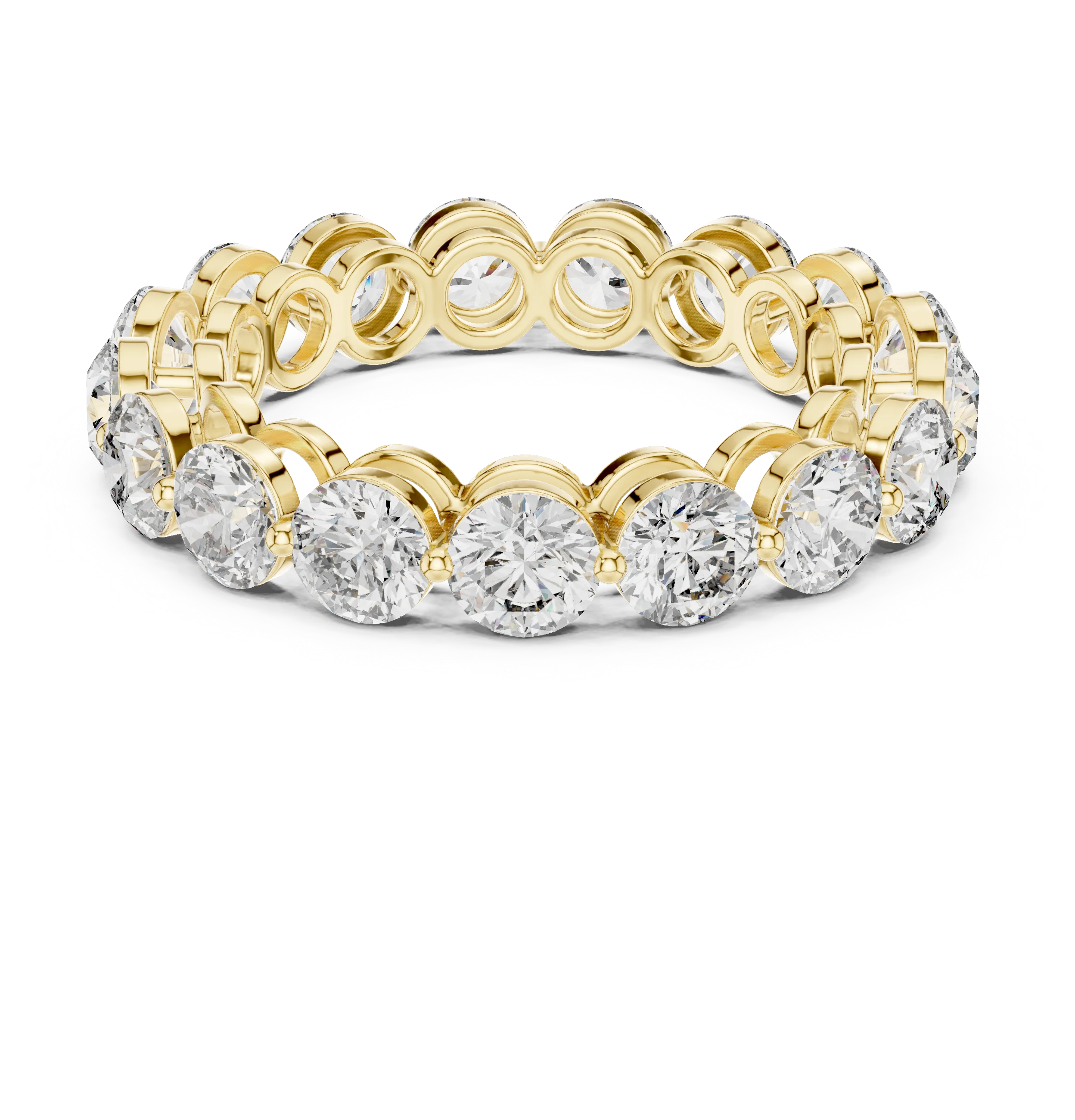 Round Cut Diamond Eternity Band