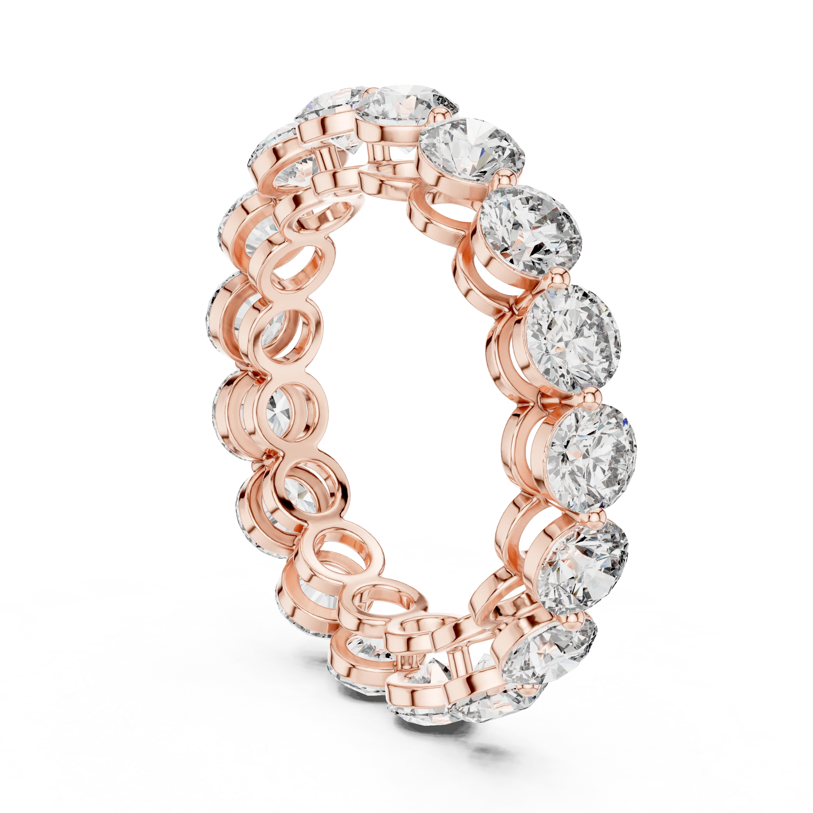 Round Cut Diamond Eternity Band