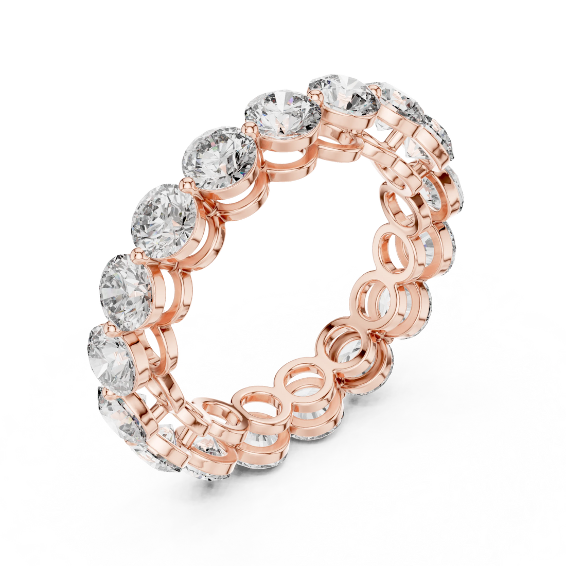 Round Cut Diamond Eternity Band