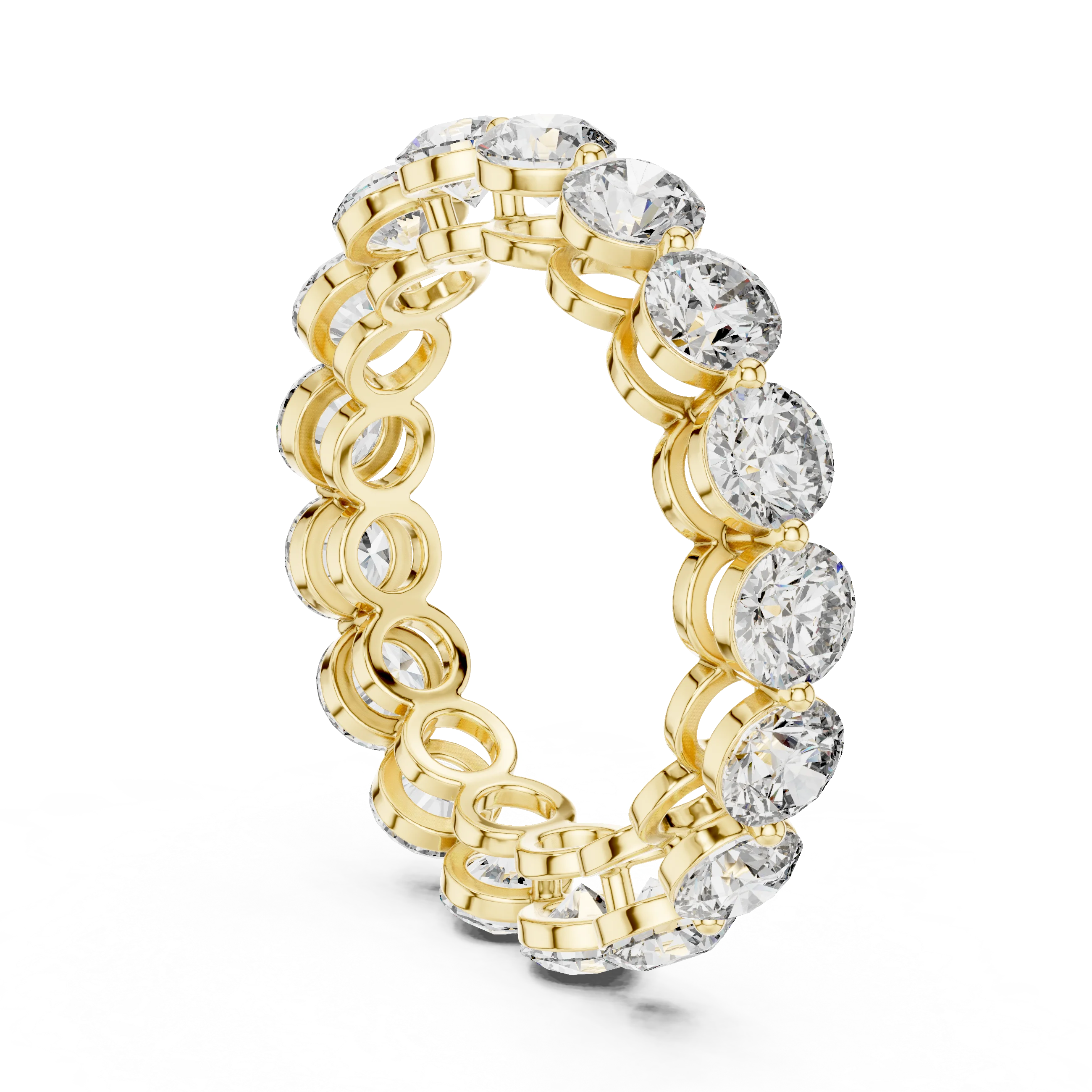 Round Cut Diamond Eternity Band