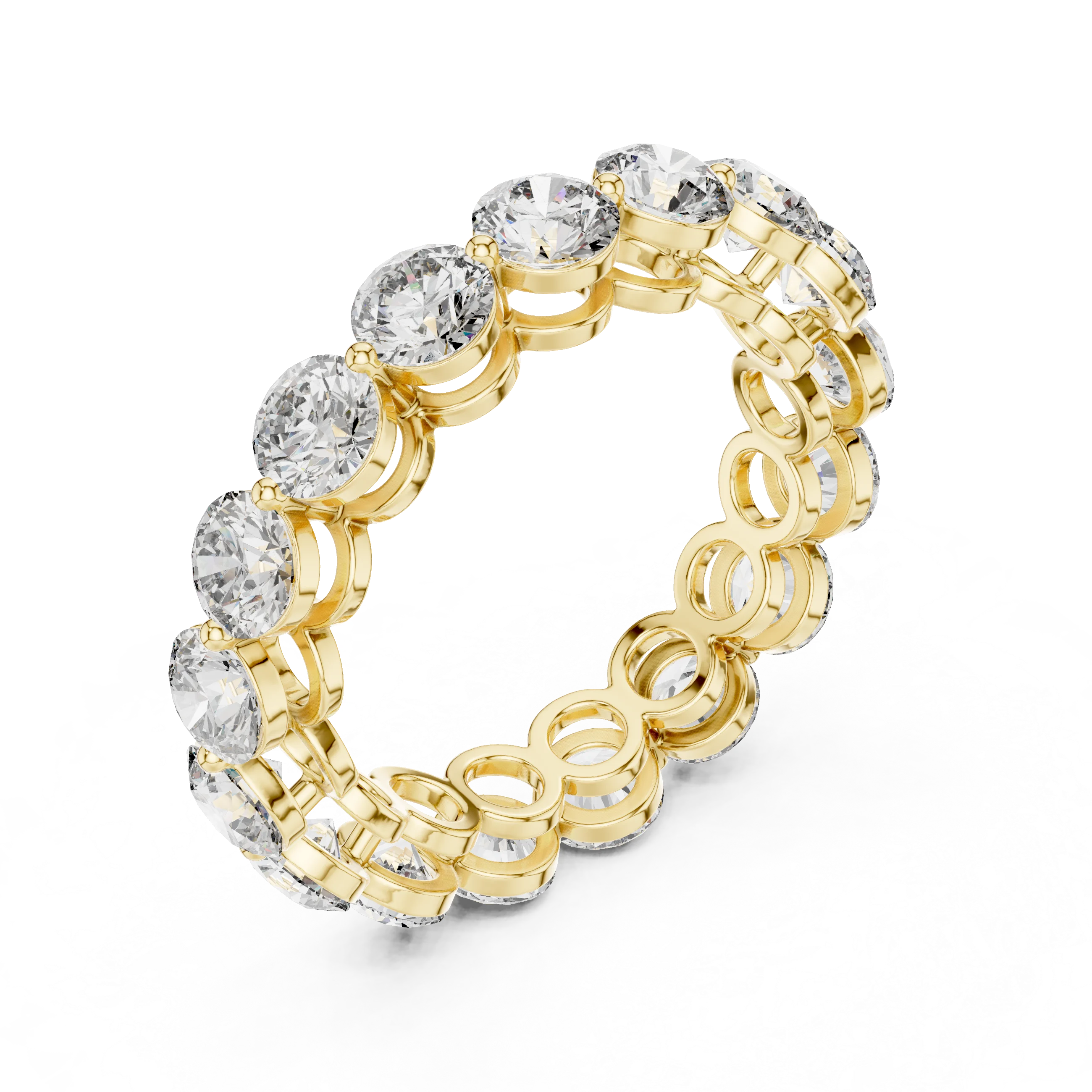 Round Cut Diamond Eternity Band