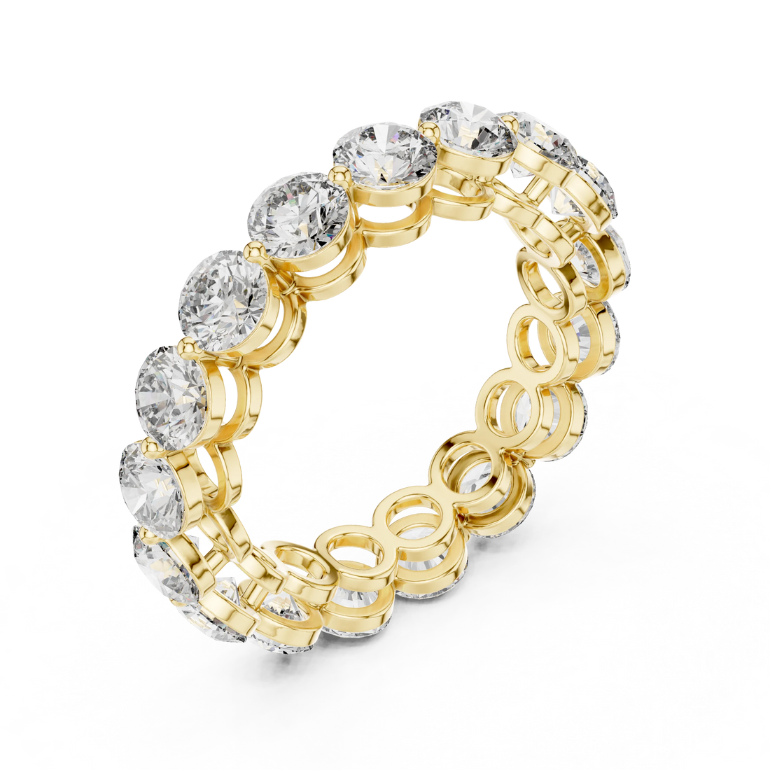 Round Cut Diamond Eternity Band