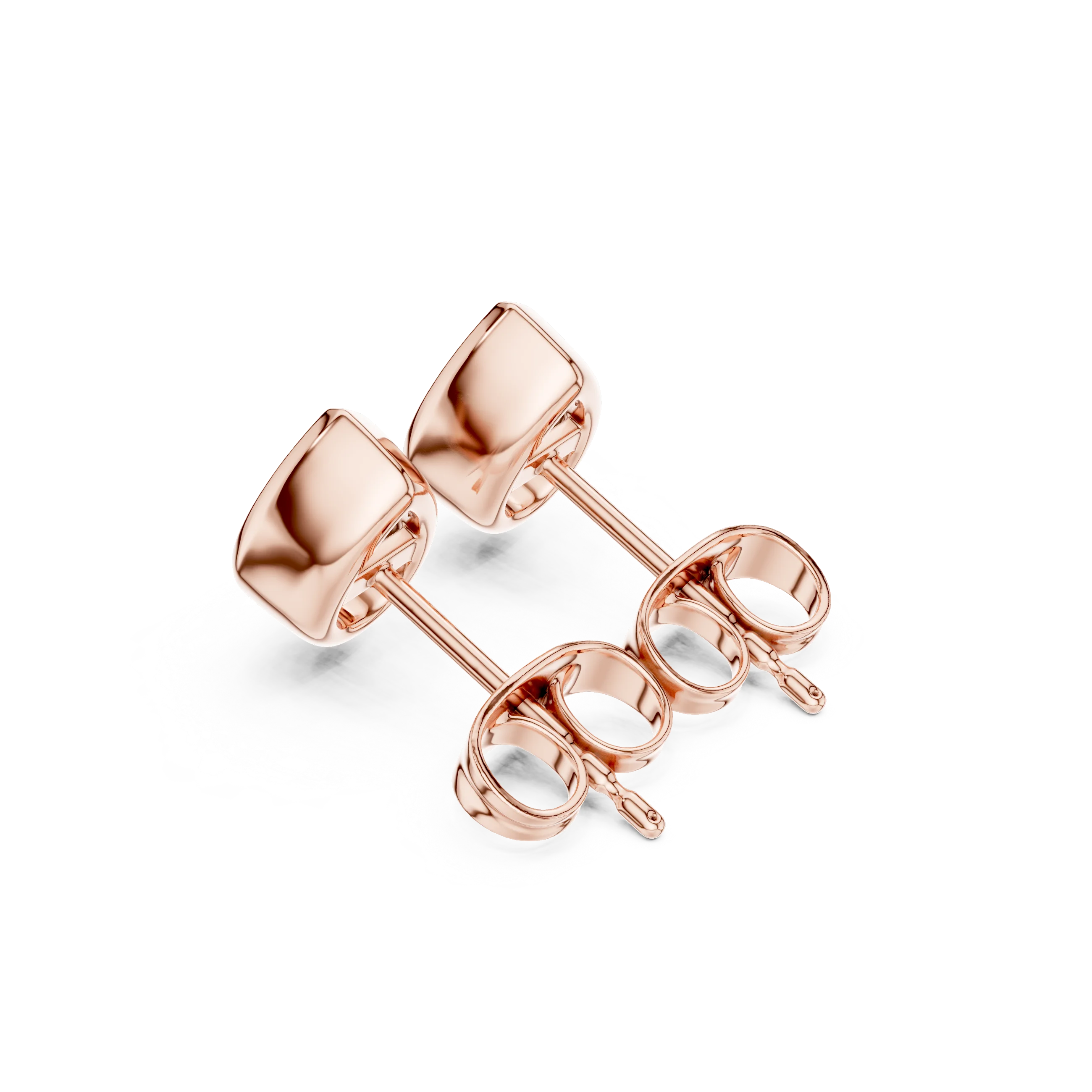 Seraphina Pear Bezel Diamond Stud Earrings
