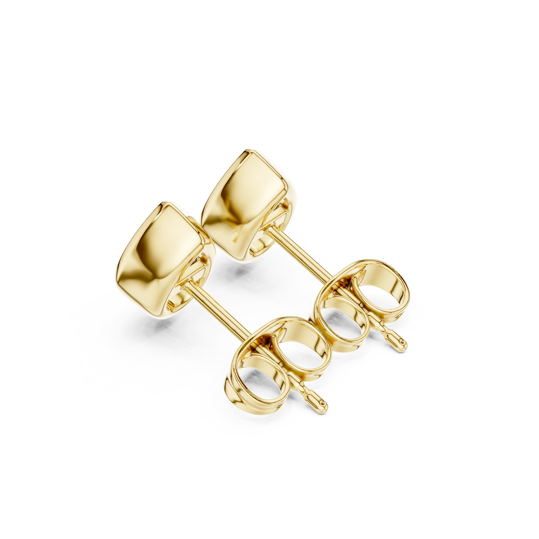 Seraphina Pear Bezel Diamond Stud Earrings