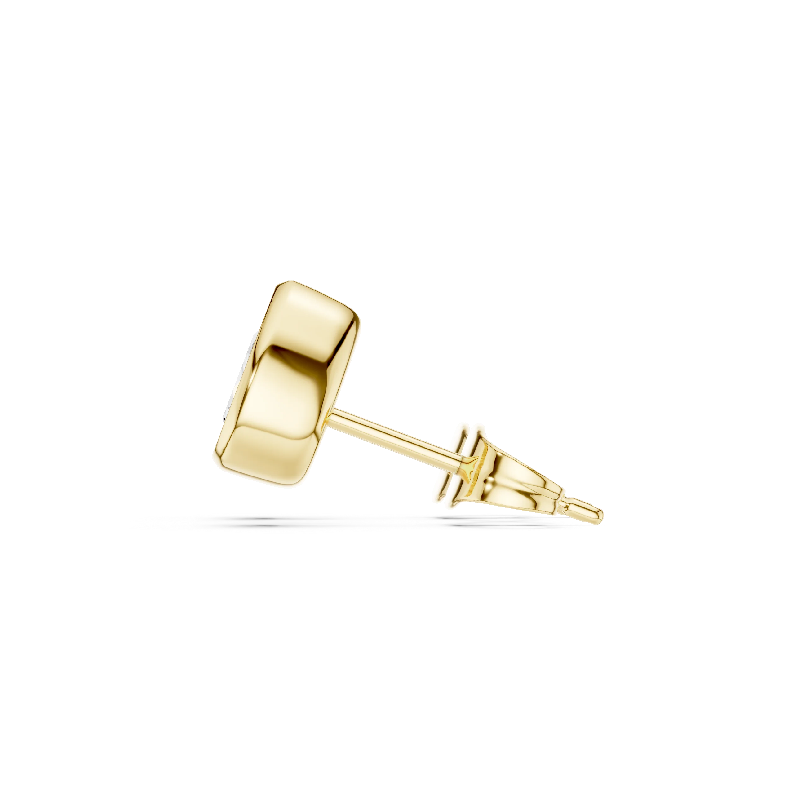 Seraphina Pear Bezel Diamond Stud Earrings