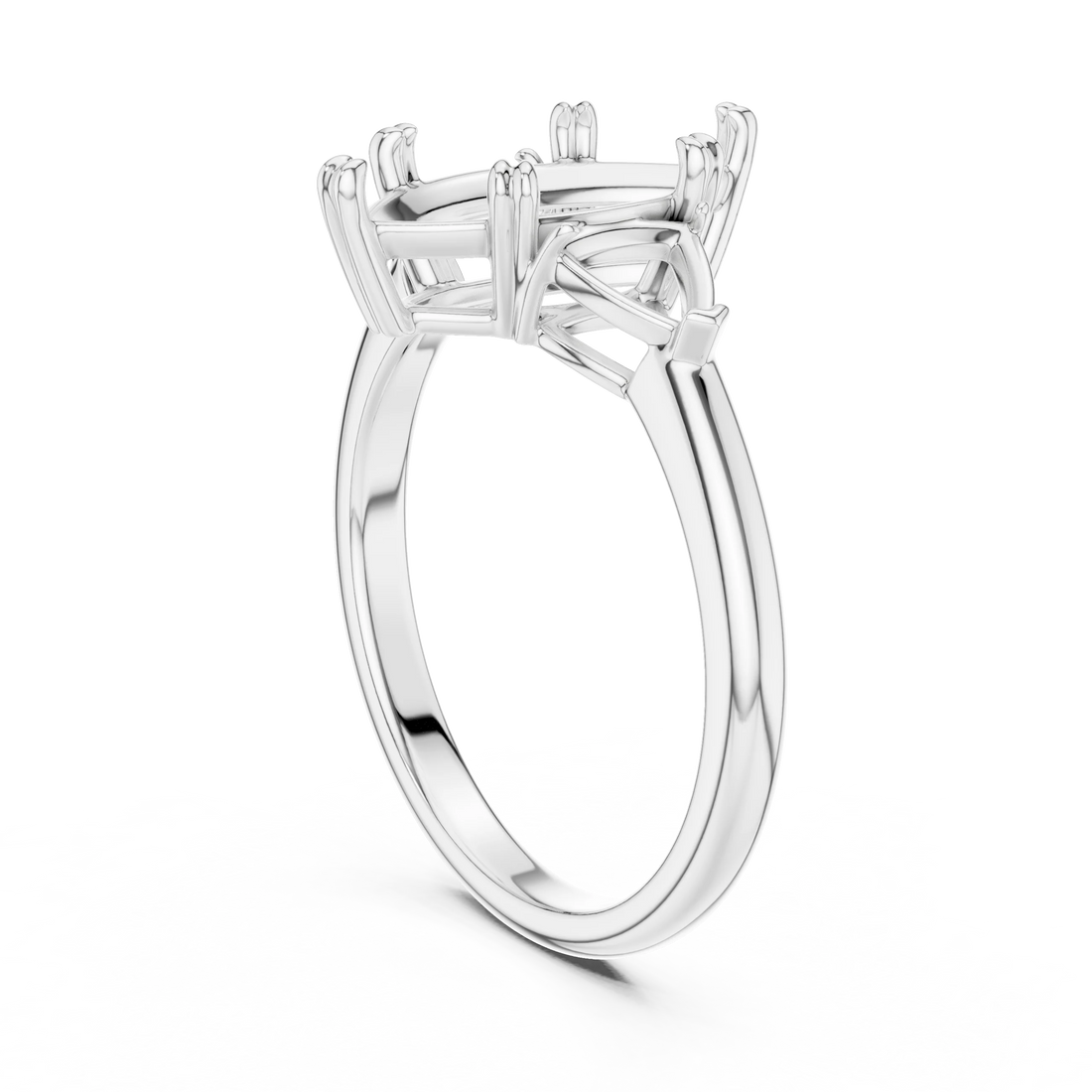 Marquise Cut Diamond Three Stone Engagement Ring