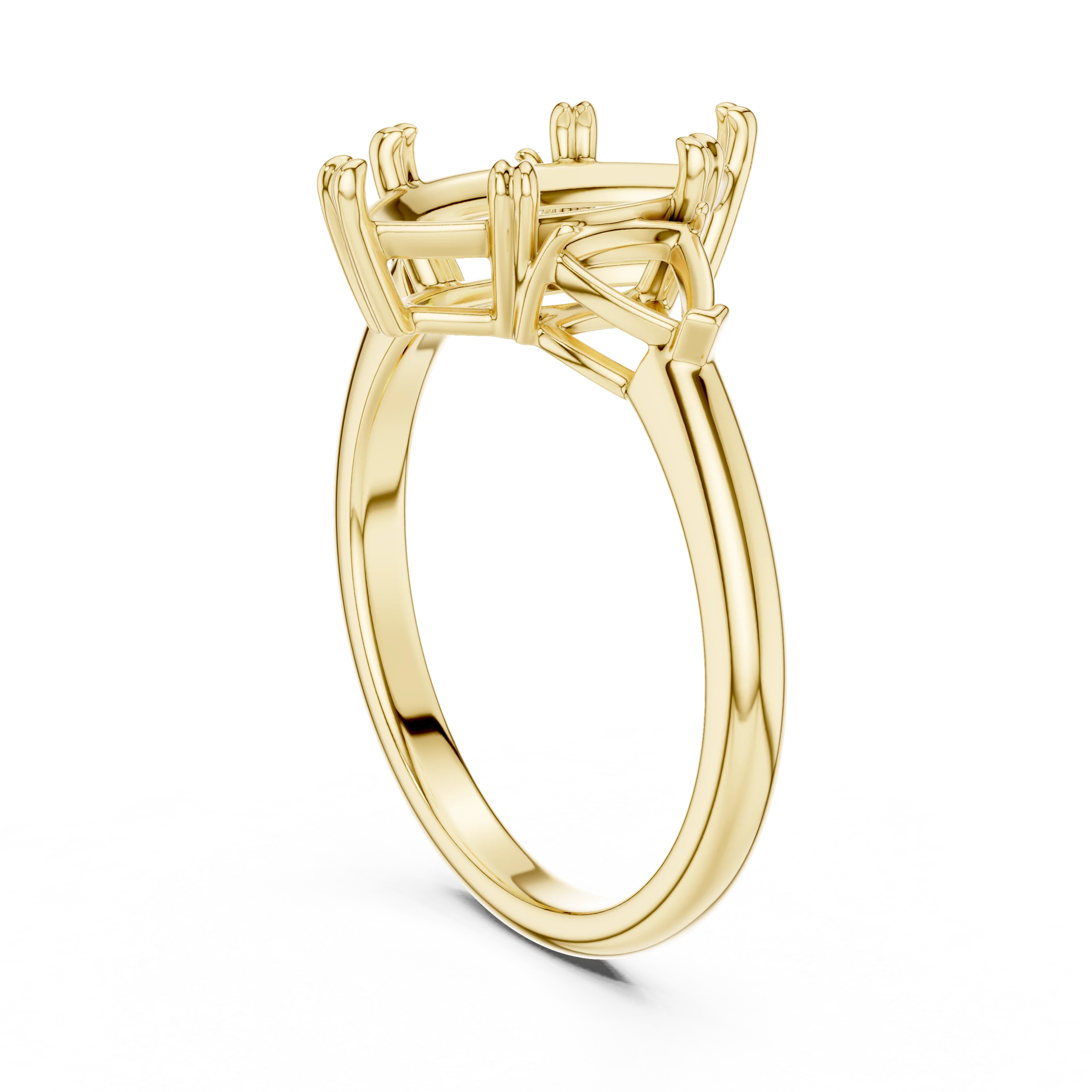 Marquise Cut Diamond Three Stone Engagement Ring