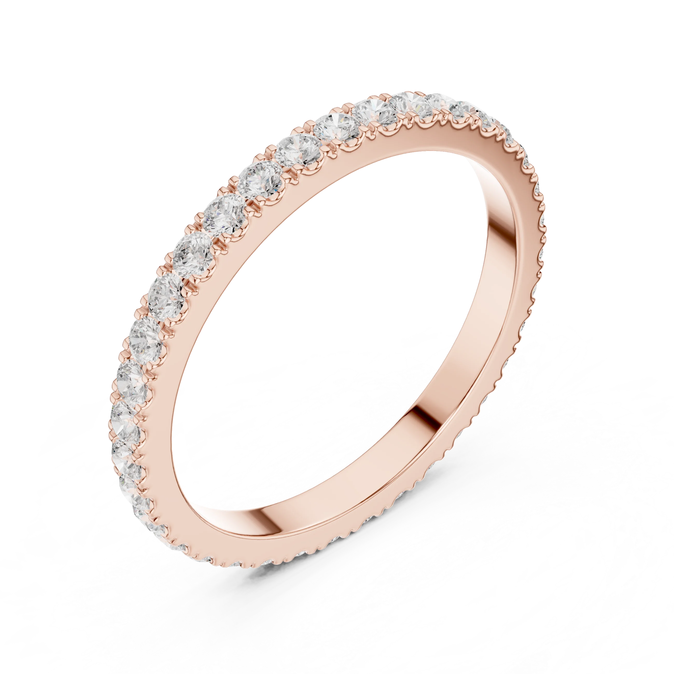Round Diamond Eternity Band