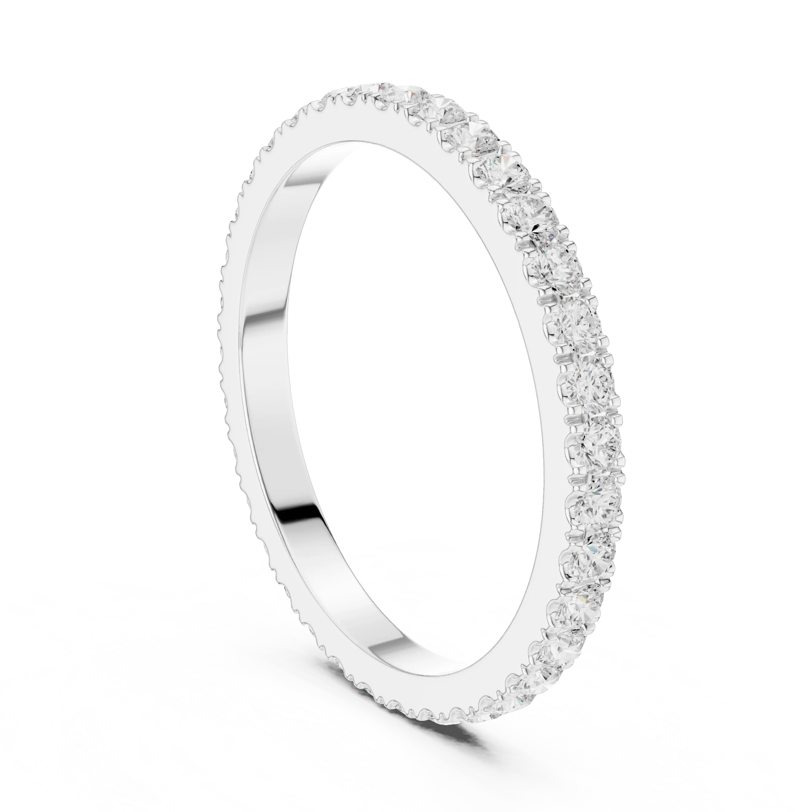 Round Diamond Eternity Band