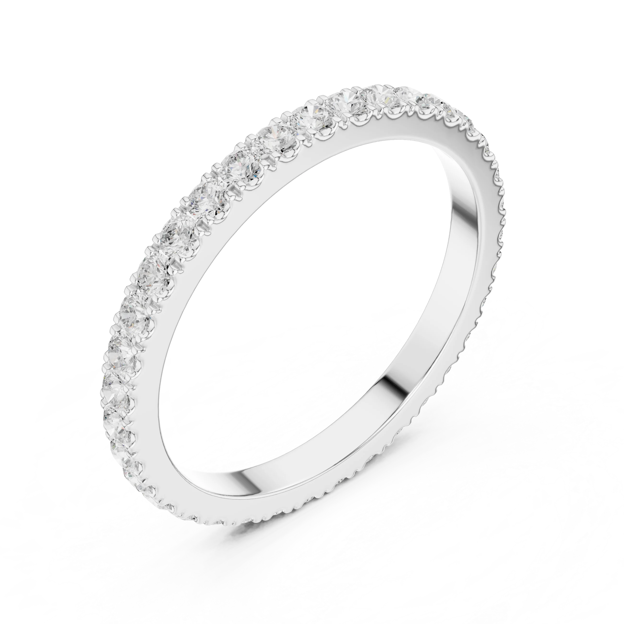 Round Diamond Eternity Band