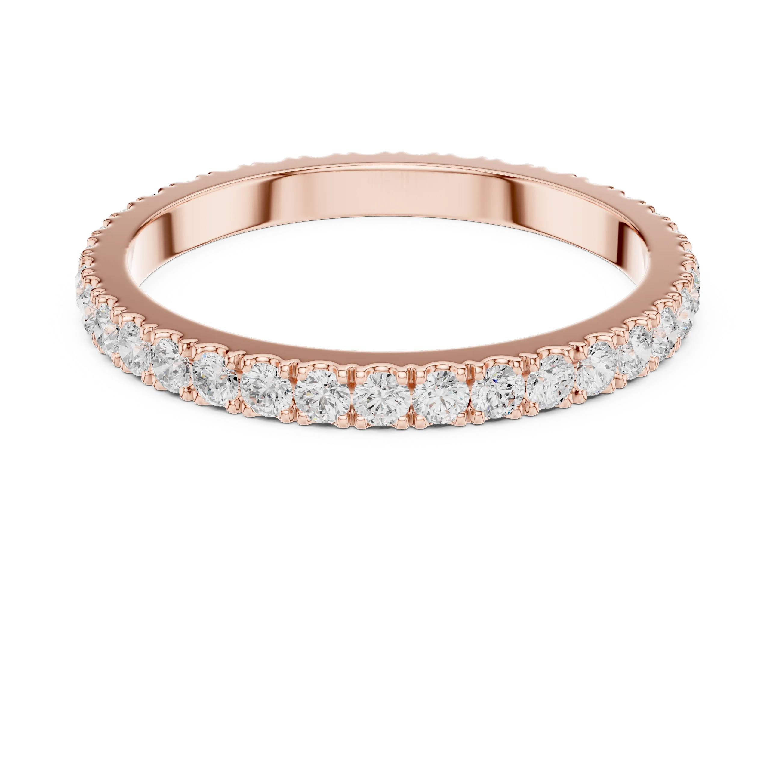 Round Diamond Eternity Band