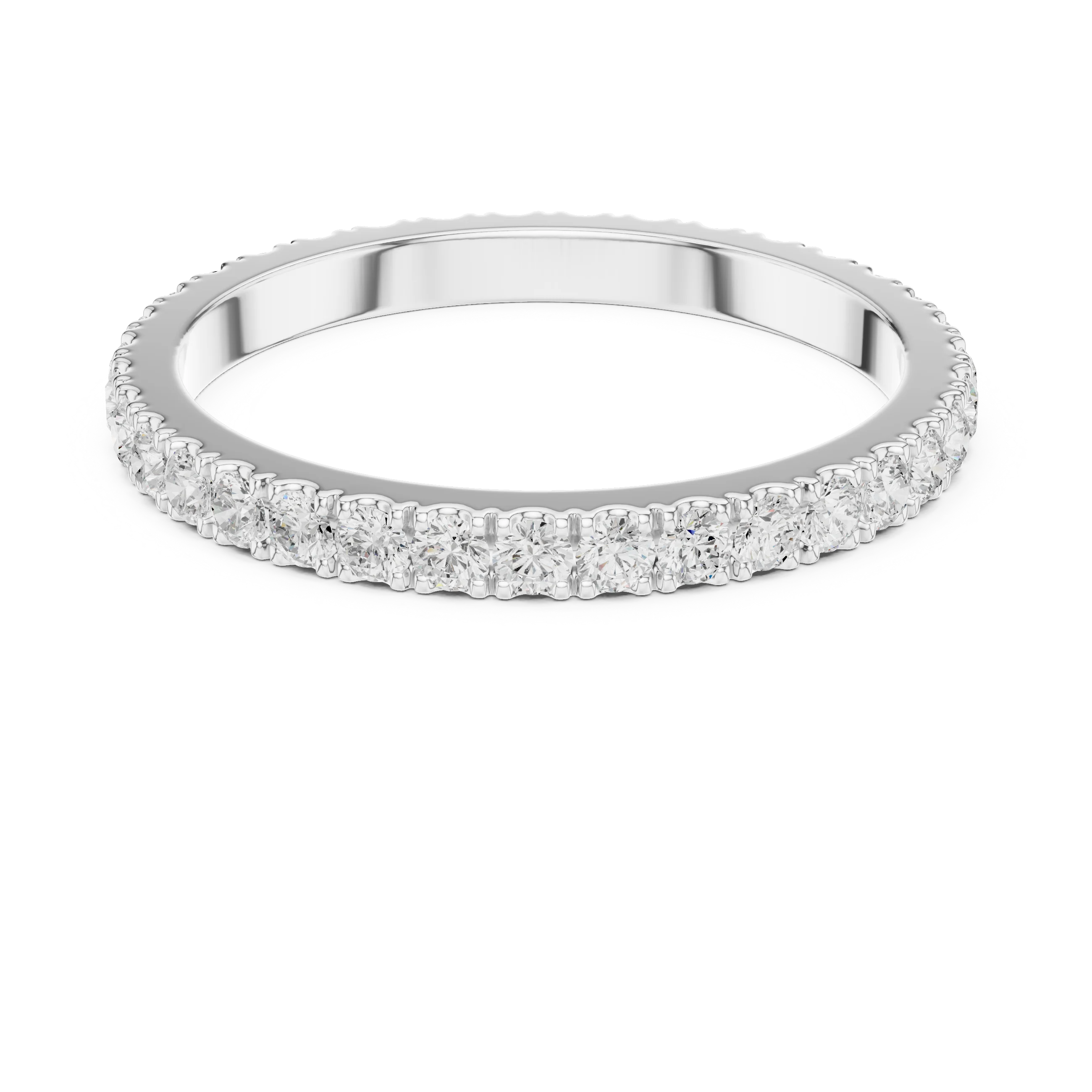 Round Diamond Eternity Band