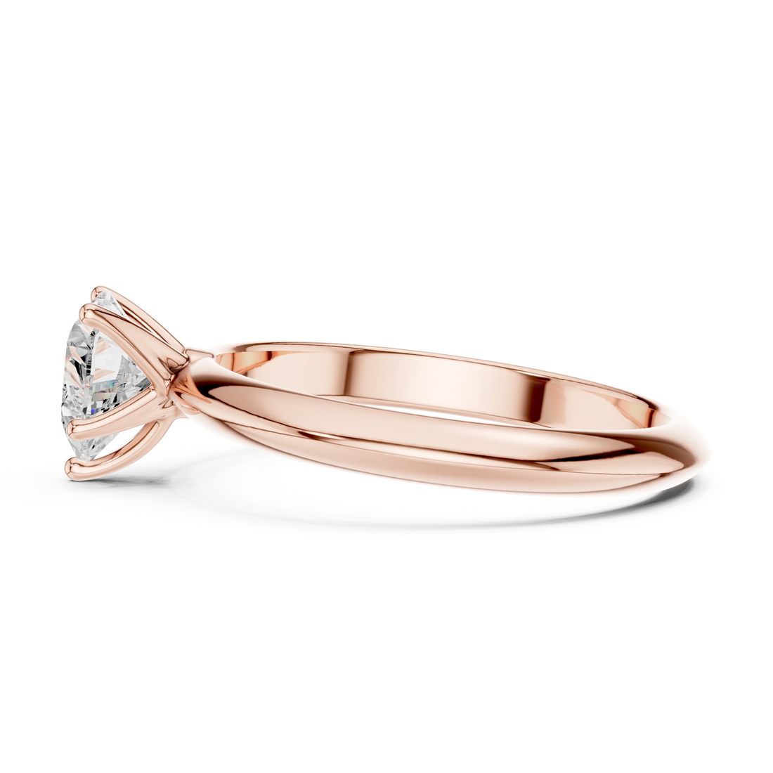 Heart Cut Diamond Solitaire Engagement Ring