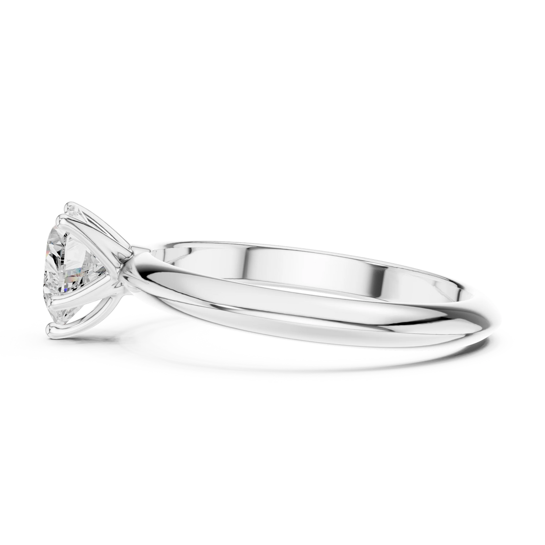 Heart Cut Diamond Solitaire Engagement Ring