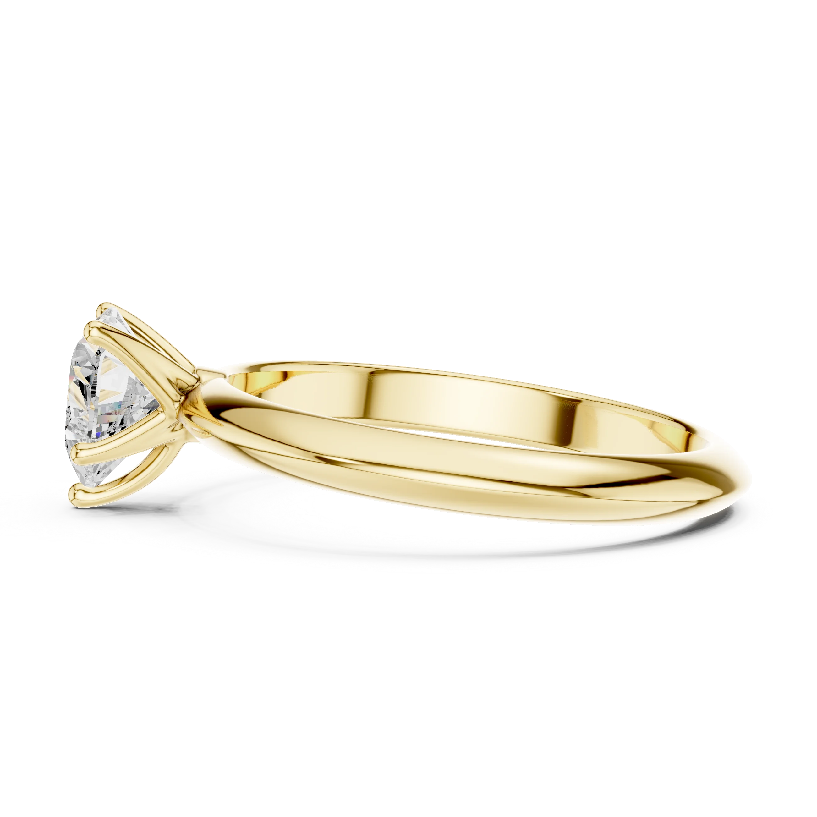 Heart Cut Diamond Solitaire Engagement Ring