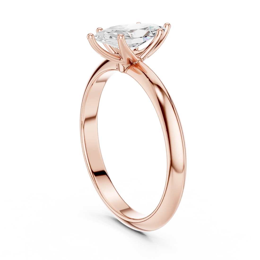 Marquise Cut Diamond Solitaire Engagement Ring