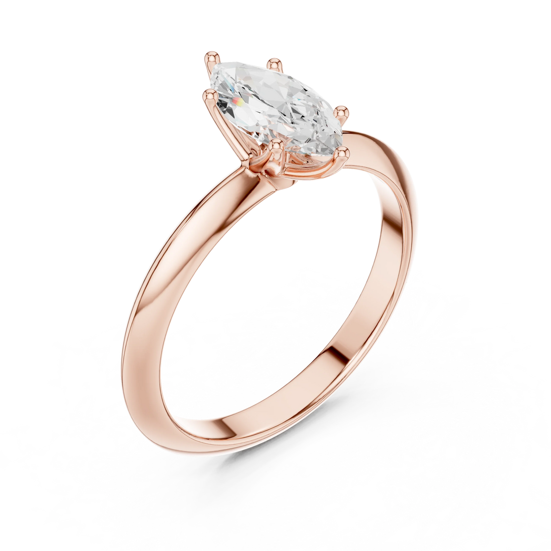 Marquise Cut Diamond Solitaire Engagement Ring