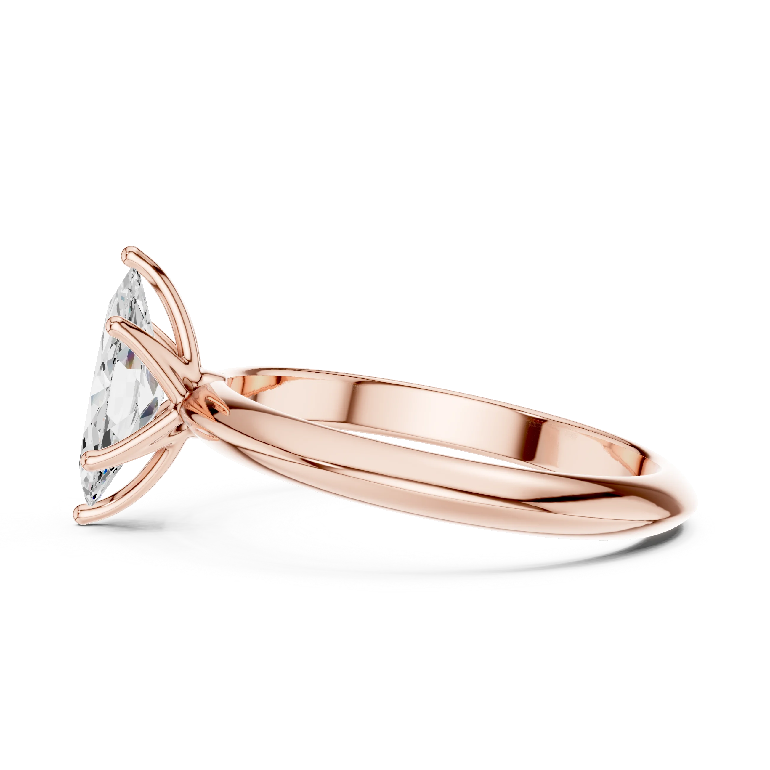 Marquise Cut Diamond Solitaire Engagement Ring