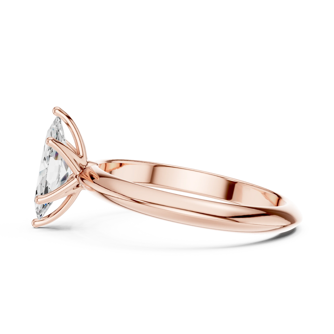 Marquise Cut Diamond Solitaire Engagement Ring