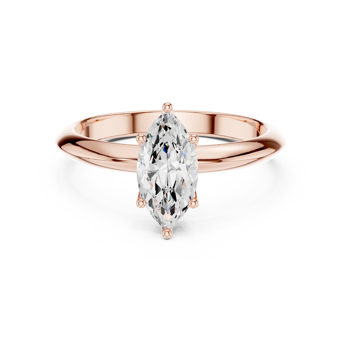 Marquise Cut Diamond Solitaire Engagement Ring