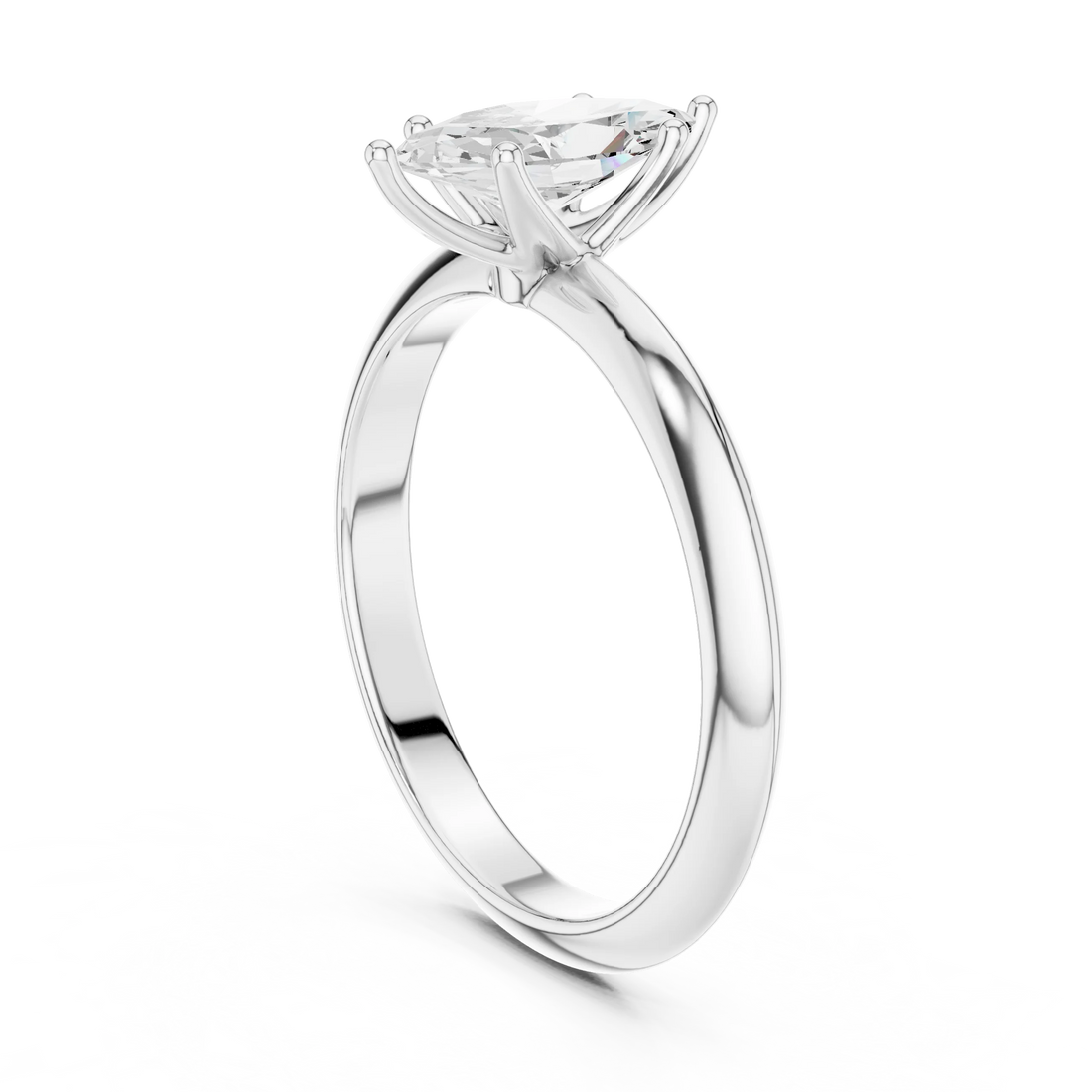 Marquise Cut Diamond Solitaire Engagement Ring