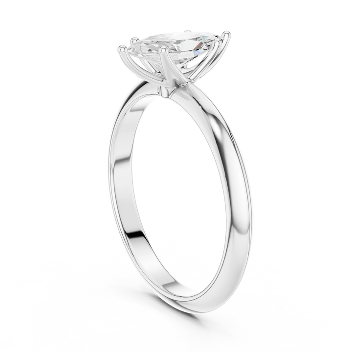 Marquise Cut Diamond Solitaire Engagement Ring