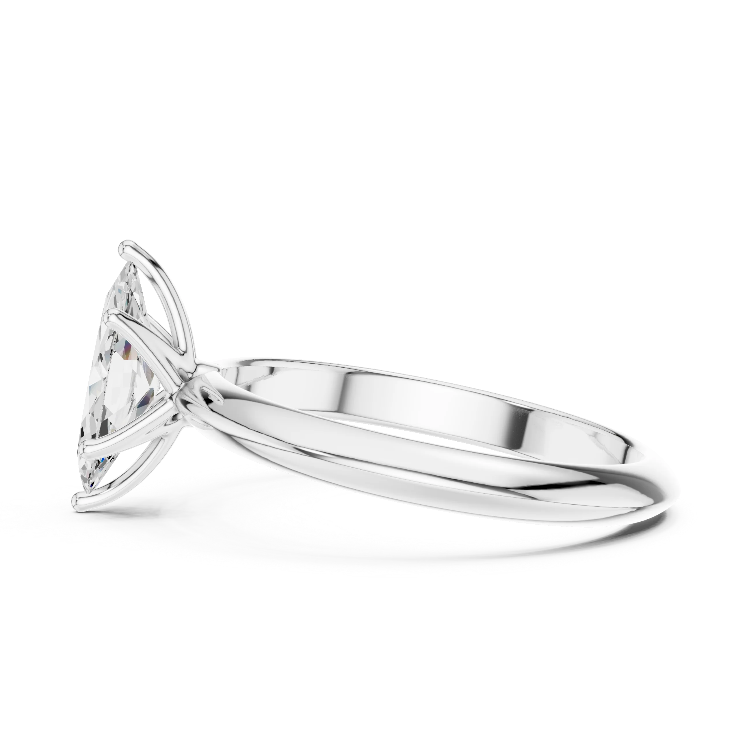 Marquise Cut Diamond Solitaire Engagement Ring