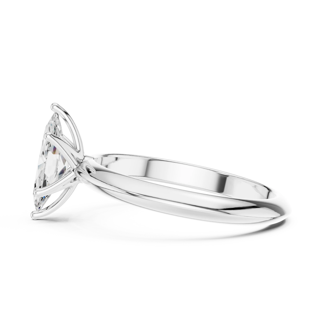 Marquise Cut Diamond Solitaire Engagement Ring
