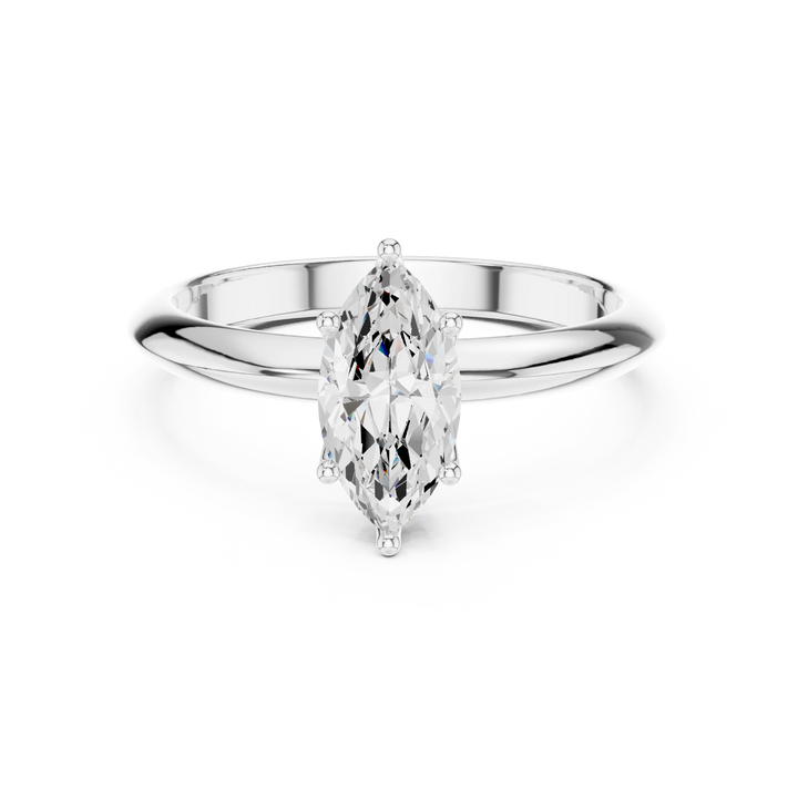 Marquise Cut Diamond Solitaire Engagement Ring