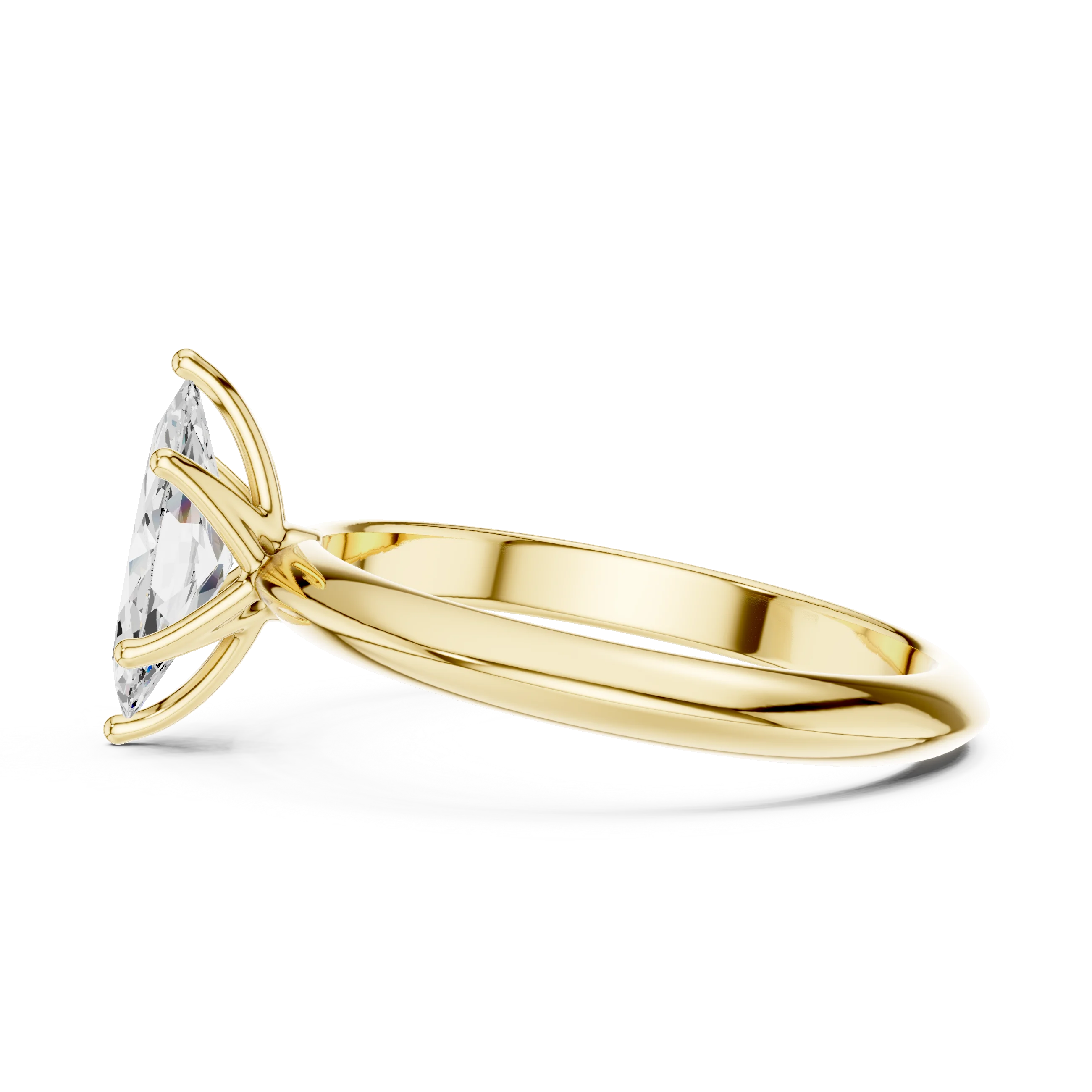Marquise Cut Diamond Solitaire Engagement Ring