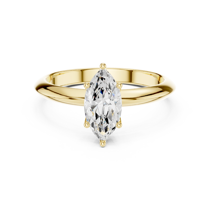 Marquise Cut Diamond Solitaire Engagement Ring